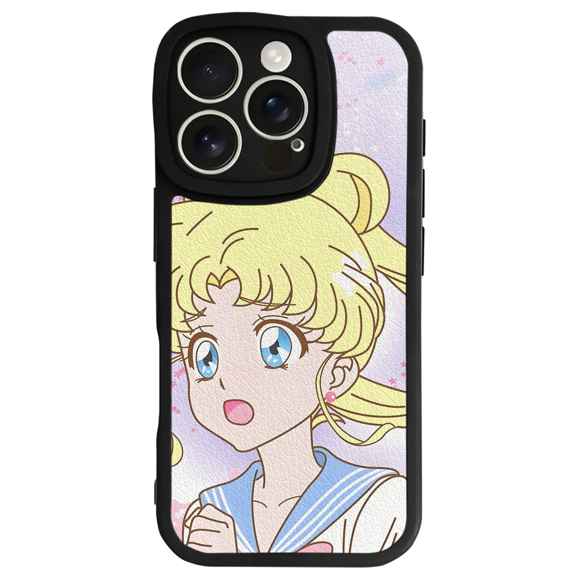 （画像用） 美少女戦士セーラームーン Sailor Moon 【iPhone 16シリーズ対応】シリコンスマホケース（レザー調） 材質：シリコン